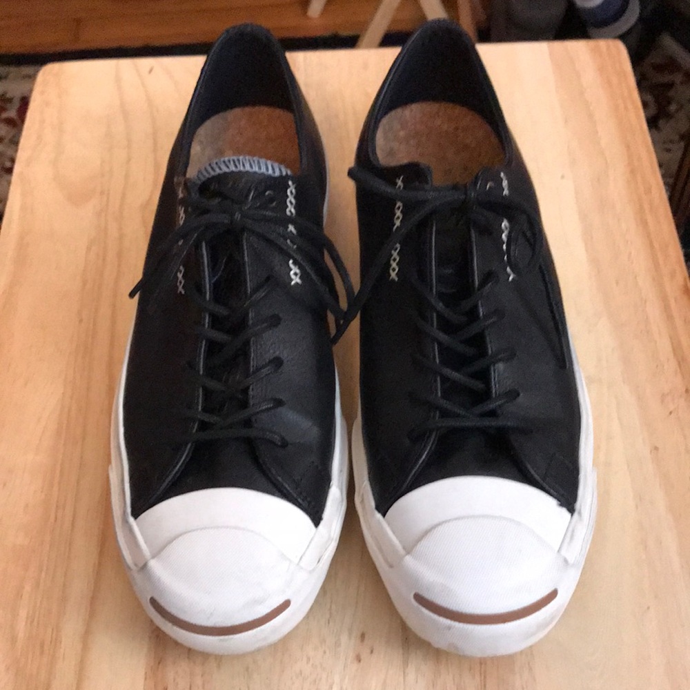 Converse Jack Purcell Casual Leather Sneakers Sz 11.5 US